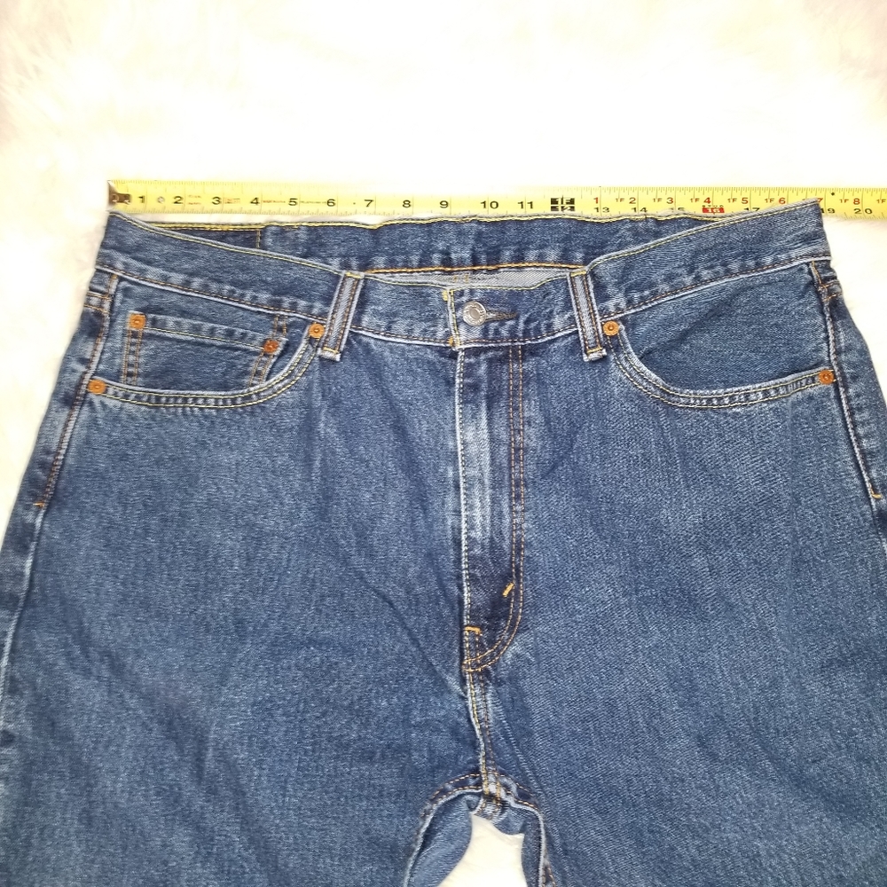 Levi 505 Men's Jeans sz 38x32 True sz 37x30 - Picture 4 of 8